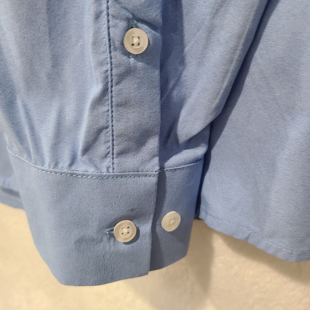 NWT Ministry of Supply Men’s Aero Dress Shirt XXL Slim Blue Button Front Perform - Picture 3 of 11